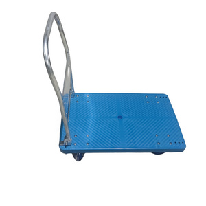 Heavy Duty Industry Plastic Platform Trolley Cart 90 *60 5-inch Dustproof Mute Wheel Wheelbarrow