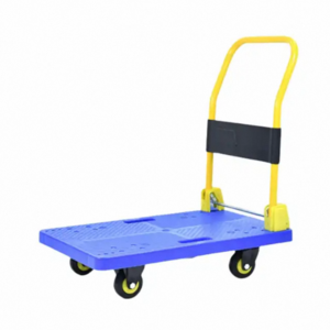 150kg plastic platform hand truck new design plastic platform foldable hand cart four wheels plastic hand truck for warehouse