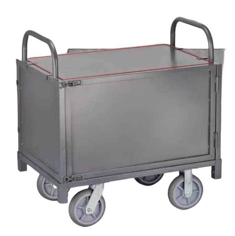 Metal Heavy Duty Platform Truck/Industrail Steel Platform Cart/Folding Hand Trolley