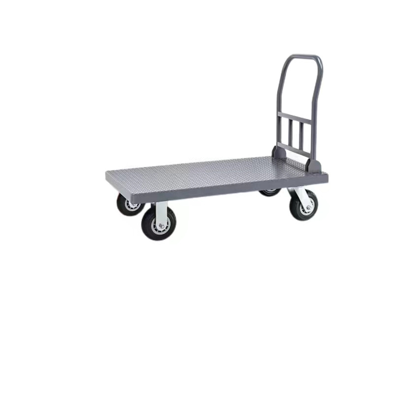 90*60cm heavy duty steel hand carts trolleys 500kg industrial foldable transportation