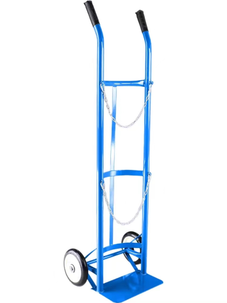 High-quality steel trolley for oxygen cylinders