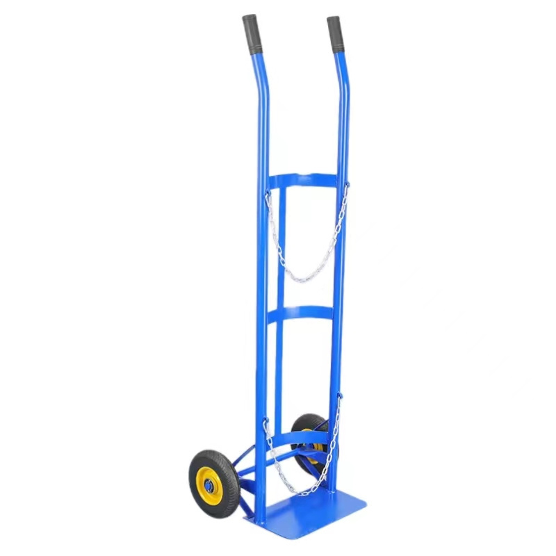 High-quality steel trolley for oxygen cylinders