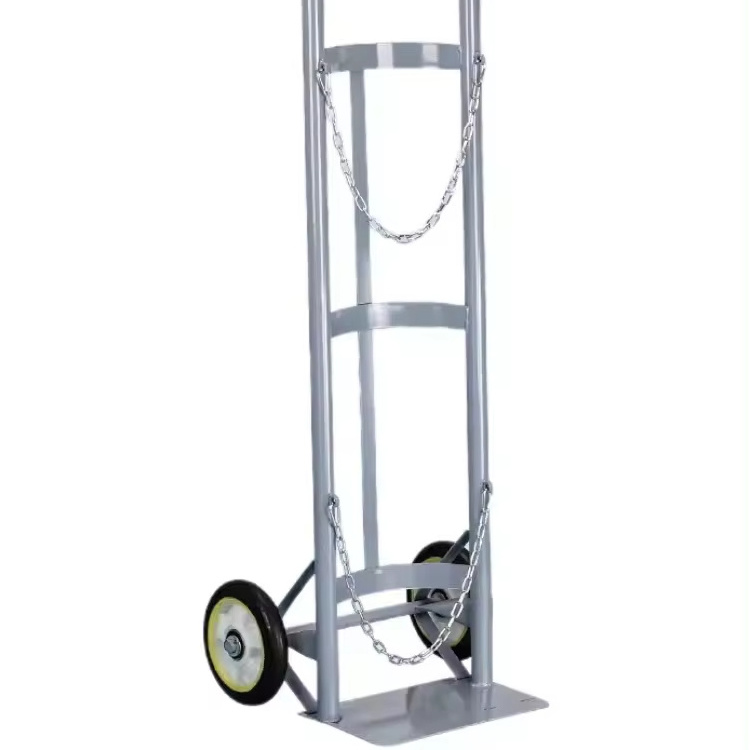 High-quality steel trolley for oxygen cylinders