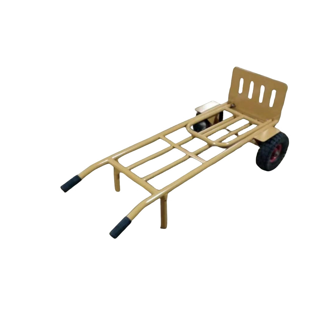 Industrial transport multi-purpose two-wheeled hand trolley