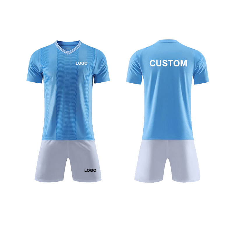 New Custom High Quality Men's Football Kits Jersey Set Team Club Soccer Wear Football Soccer Jersey Soccer Uniforms Sets