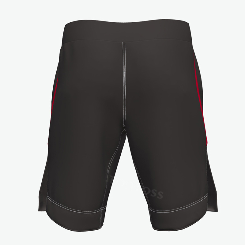 Custom Plain Black Men Fighting Grapple Compression Breathable Quick Dry MMA Shorts