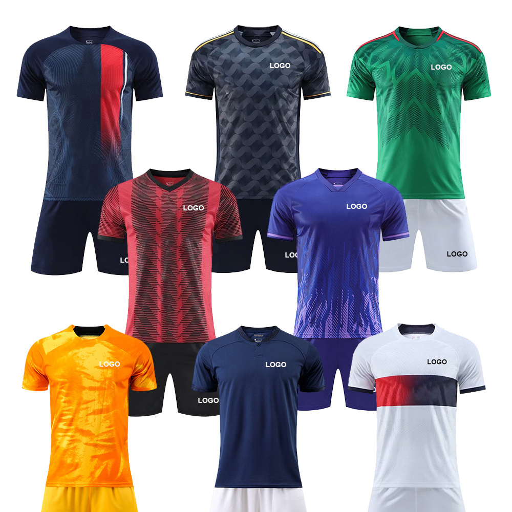 Good Quality New Sportswear Adults Style Soccer Uniform Football Jersey Custom Football Sport Jersey Soccer T-shirt for Men