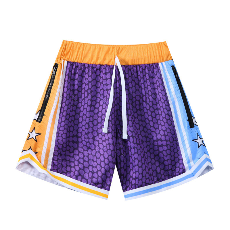 2024 wholesale custom sublimation printing men's gym sports shorts blank mesh fabric breathable club team basketball shorts