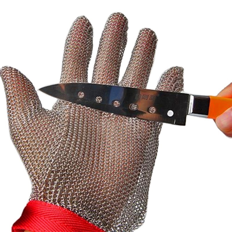 Cheap Price Butcher wire mesh gloves Stainless Steel Cut Resistant Glove Anti Cut Knife Blade Proof Safety Protection Glove