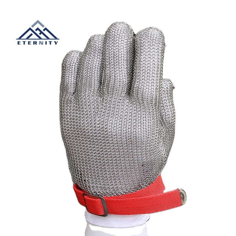 Cheap Price Butcher wire mesh gloves Stainless Steel Cut Resistant Glove Anti Cut Knife Blade Proof Safety Protection Glove