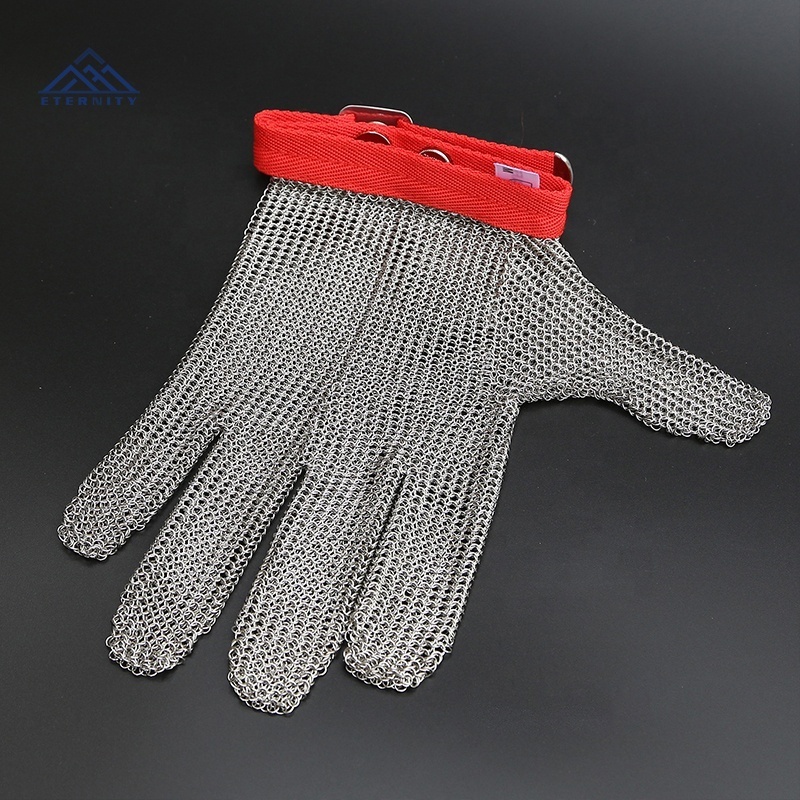 Cheap Price Butcher wire mesh gloves Stainless Steel Cut Resistant Glove Anti Cut Knife Blade Proof Safety Protection Glove