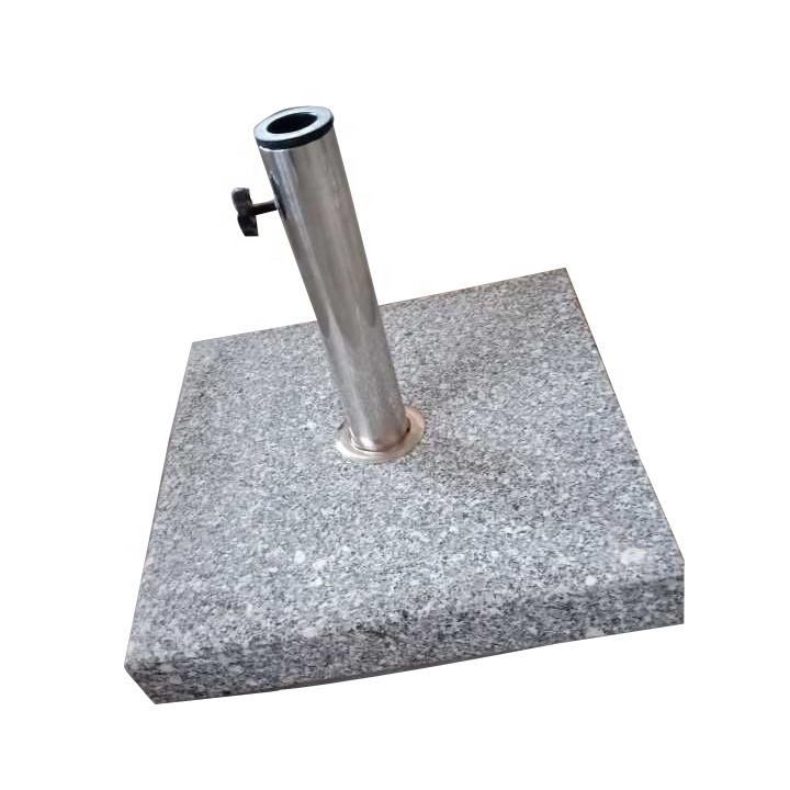 Outdoor  patio granite umbrella base Square Granite Umbrella Holder Umbrella base