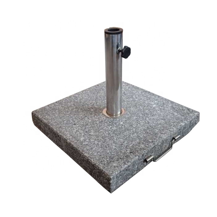 Outdoor  patio granite umbrella base Square Granite Umbrella Holder Umbrella base