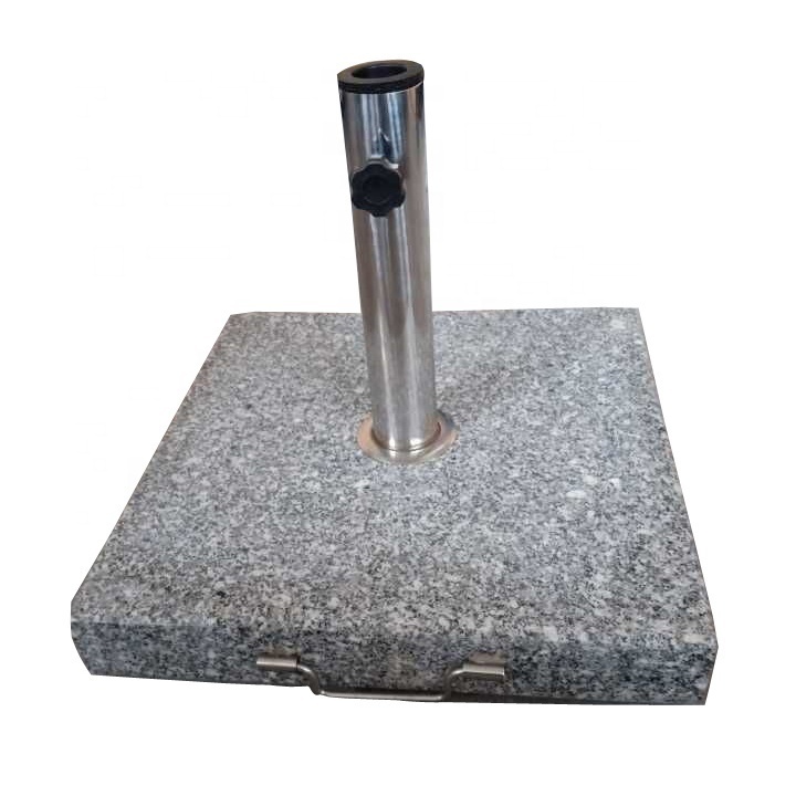 Outdoor  patio granite umbrella base Square Granite Umbrella Holder Umbrella base