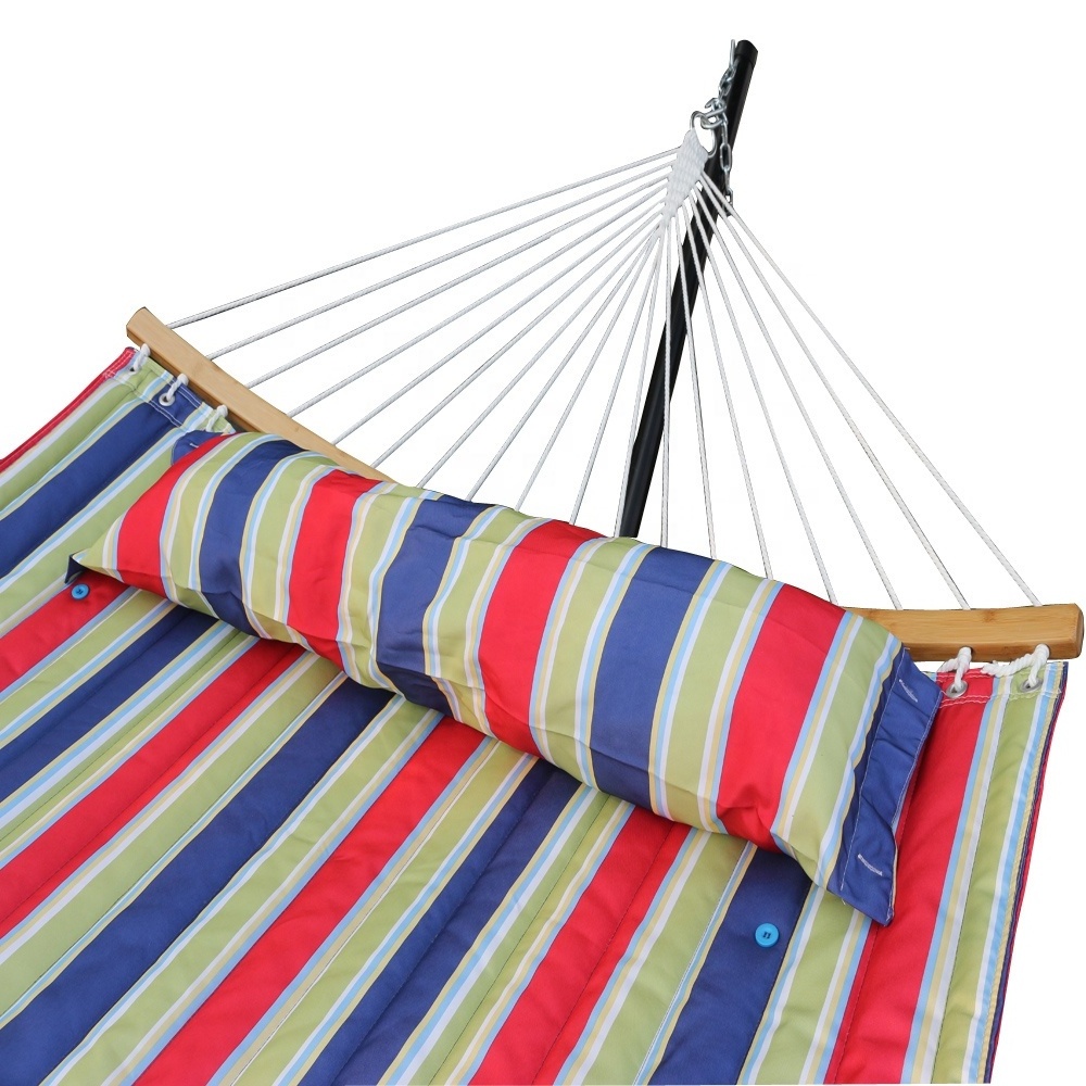 Curved Folding Bar Portable Hammock with Pillow and Carry Bag Hammock Swing