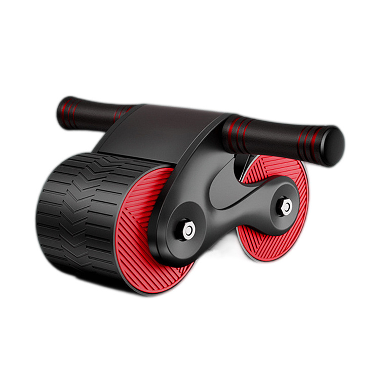 2024 Hot Sale Ab Wheel Roller Automatic Rebound with Knee Pad Mat Ab Workout Equipment for Abdominal Exercise