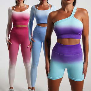 OEM ODM Activewear Manufacturers Custom Wholesale Fitness Clothing Gym Seamless Yoga Sets Fitness Women