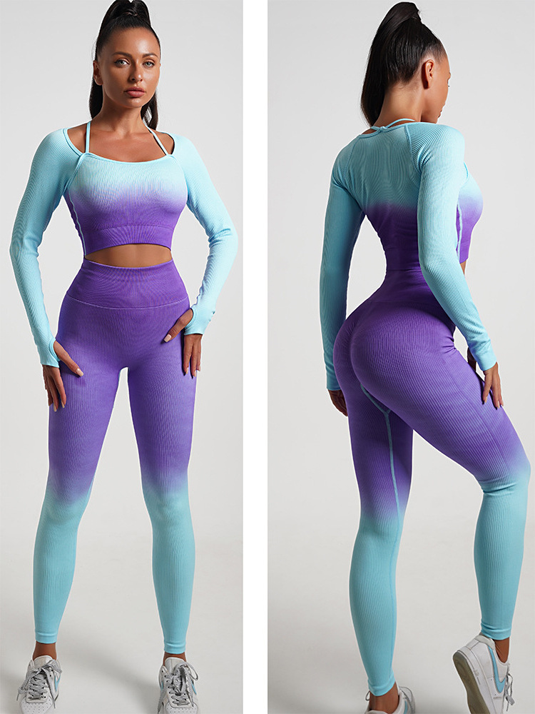 OEM ODM Activewear Manufacturers Custom Wholesale Fitness Clothing Gym Seamless Yoga Sets Fitness Women