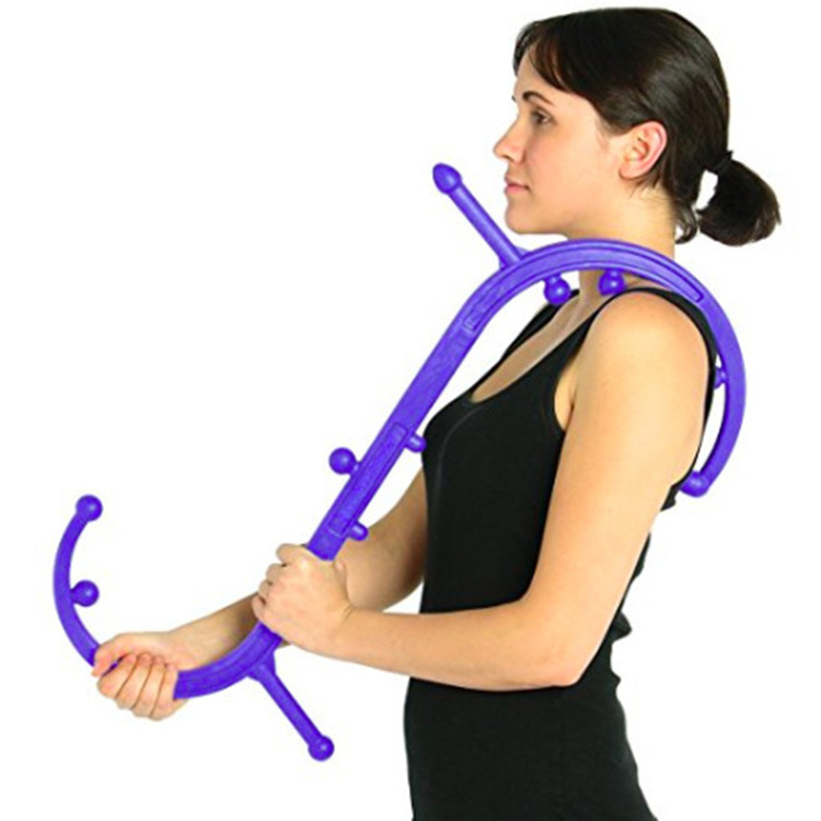 New Style S-shaped Trigger Point Self Massage Back And Neck Deep Muscle Massage Stick Back Hook Massage Stick