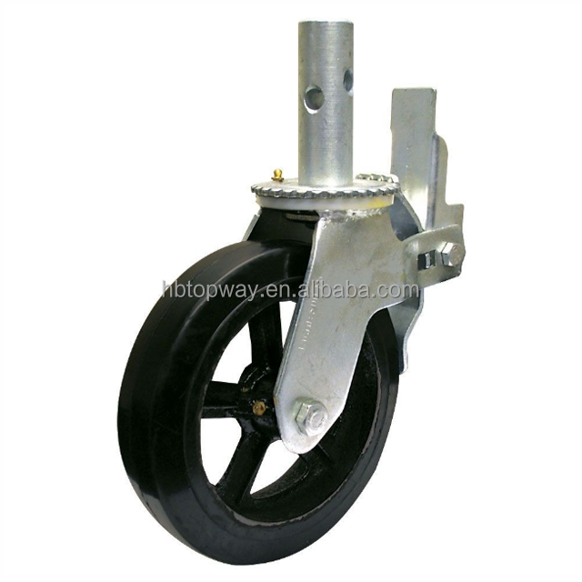 heavy duty 6 inch PU jack scaffolding casters wheel