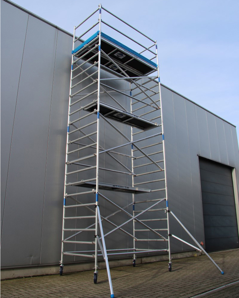 outdoor usage aluminium framework 8m scaffold door frame tower foldable