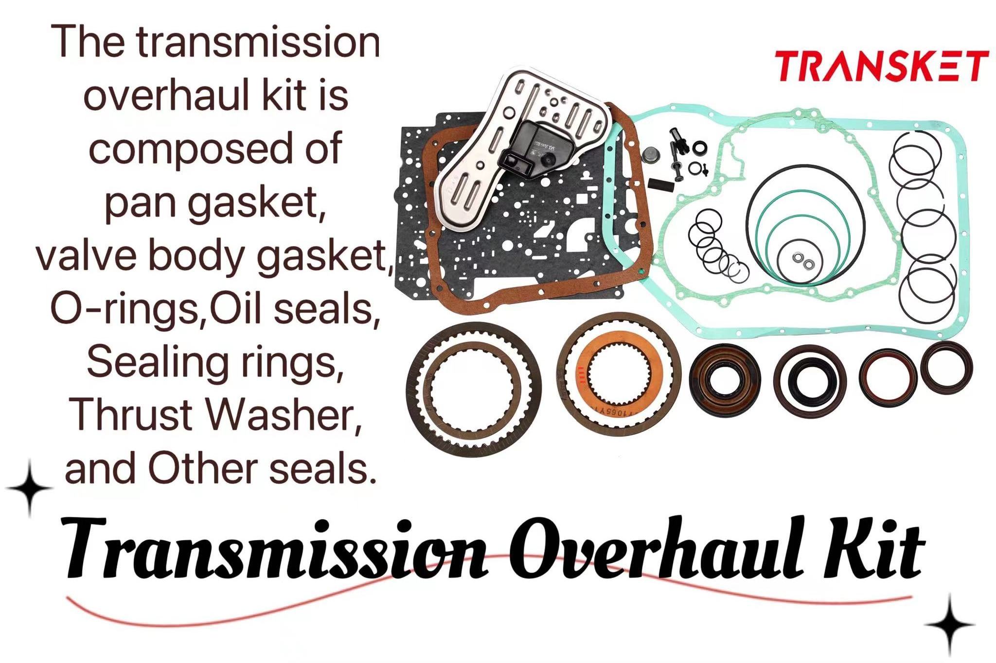 JF016E Transmission Gearbox Rebuild Overhaul Kit Seals For Car JF016E  RE0F11A Nissan CVT Transmission