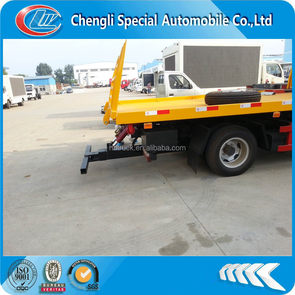 good quality Dongfeng 4x2 right hand drive tilt tray wrecker tow truck