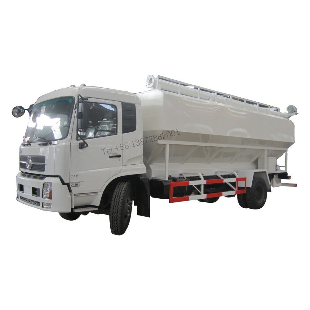 Dongfeng 4X2 Type 20m3 Feed Tank 10tons Transport Bulk Feed Truck with Electric Hydraulic Auger