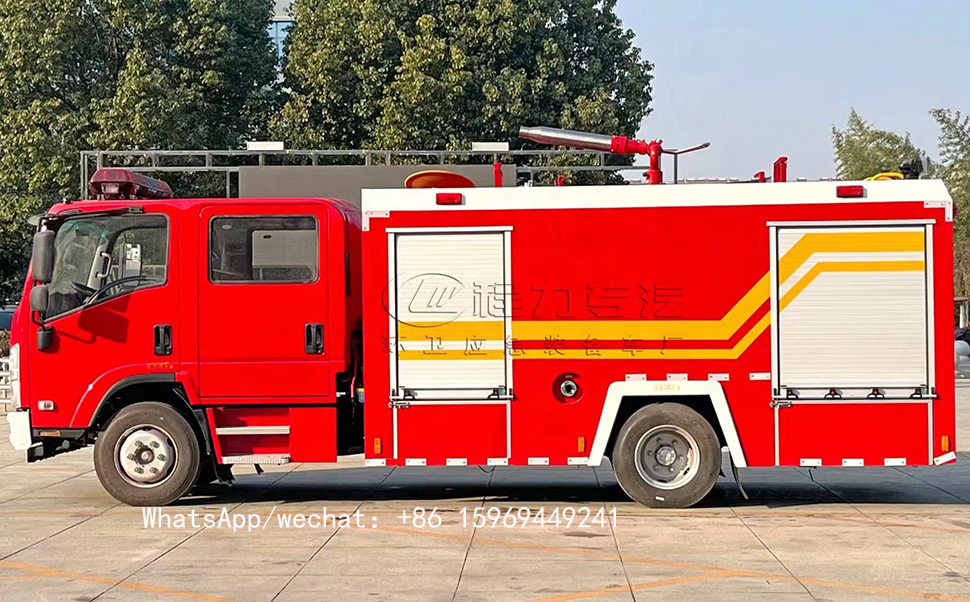 Factory Directly Sale 4*2 ISUZU Fire Fighting Truck,3.5 cbm Water Foam Fire Fighting Truck