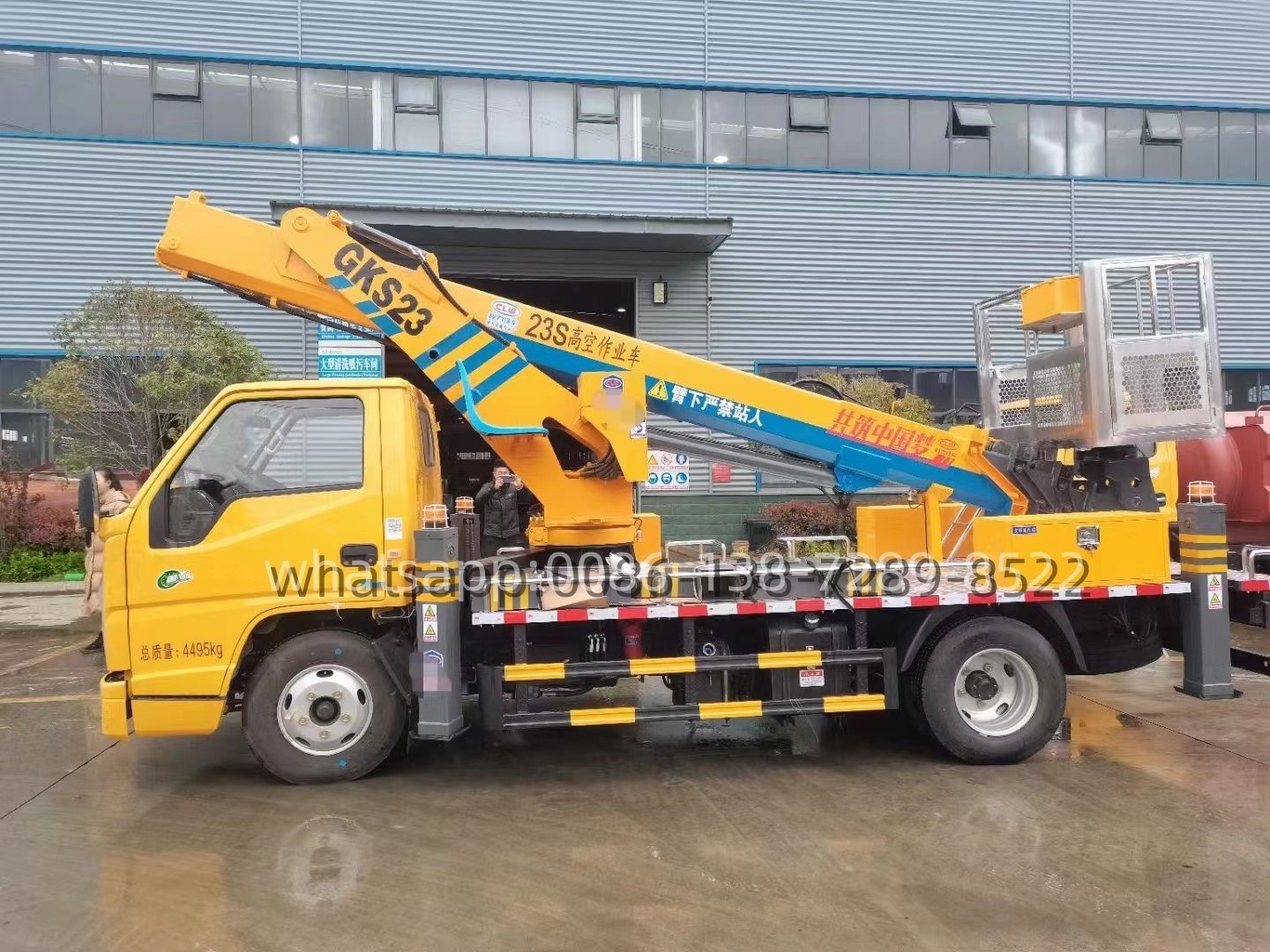 JMC   23m high-altitude operation truck manlift machine aerial platform mounted lifts bucket truck