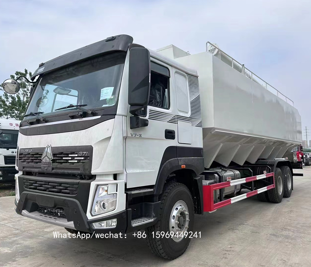 Sinotruk howo 6x4 Animal Farm Bulk Feed Delivery Truck 40 Tons Bulk Feed Truck