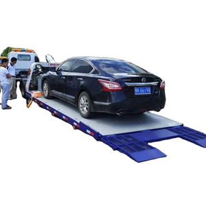 New tow truck hoist car lift flatbed tray full down wrecker body for sale