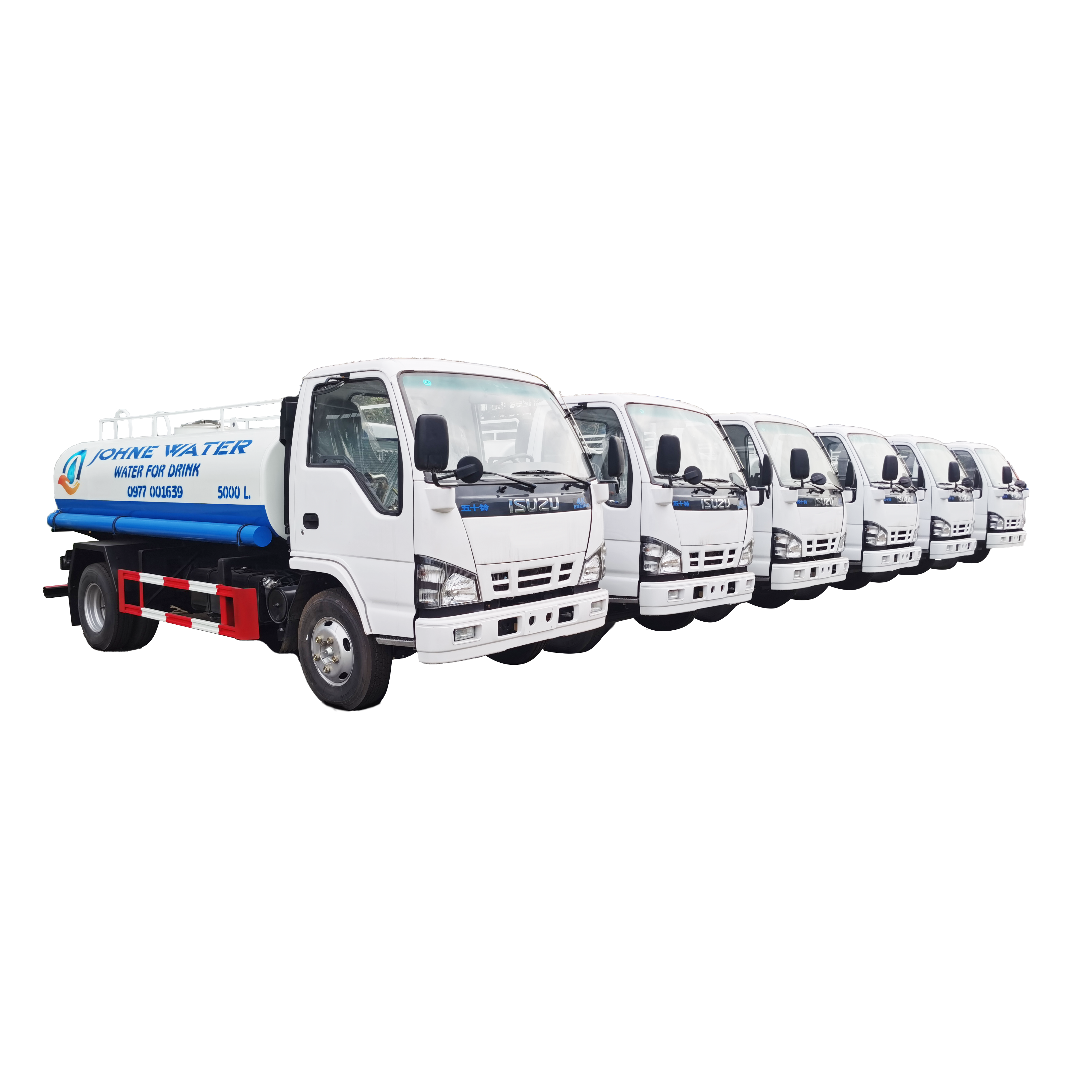 factory sell 5000L ISUZU stainless steel tank truck stainless steel water truck stainless water bowser