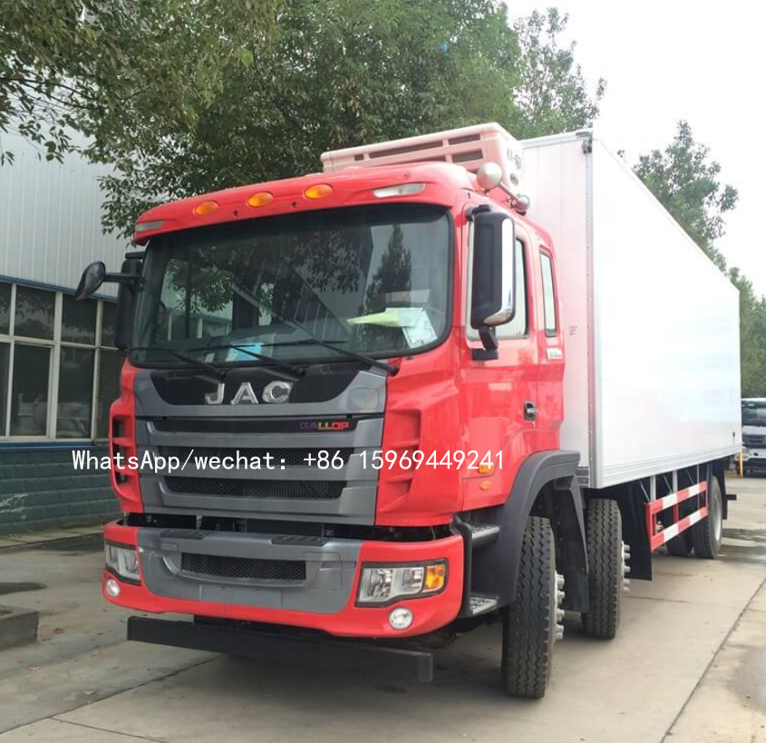 Best Price JAC 6*2 8 Wheel Freezer Truck 15 Ton Refrigerated Van Truck