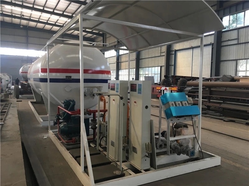 10m3 LPG Filling Station 5tons Cooking Gas Cylinder LPG Skid Station for Nigeria