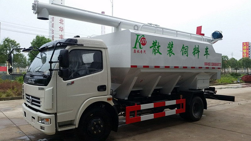 Dongfeng 4X2 Type 20m3 Feed Tank 10tons Transport Bulk Feed Truck with Electric Hydraulic Auger