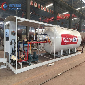 10m3 LPG Filling Station 5tons Cooking Gas Cylinder LPG Skid Station for Nigeria