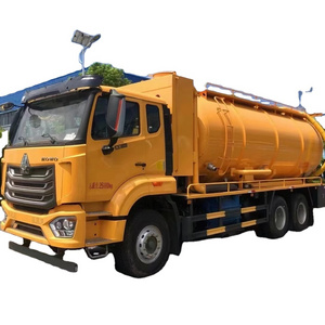 High quality mobile sewage suction truck vacuum tank sludge sewage suction truck for sale