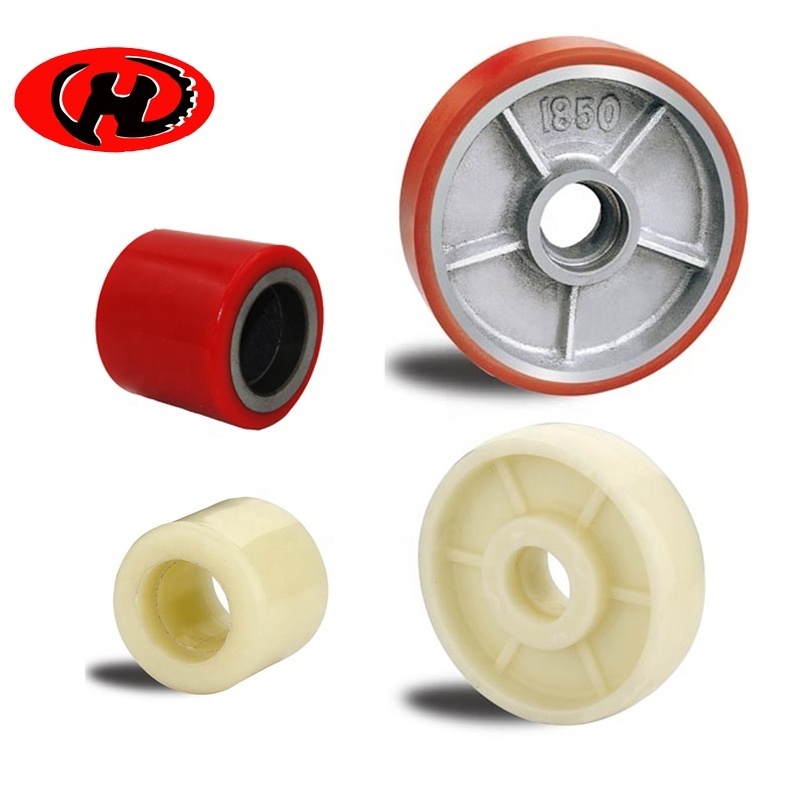 hand pallet truck roller wheels 180x50mm steering roller PU wheel Nylon wheel