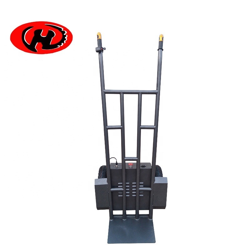 electric hand truck cargo moving cart with two wheels battery powered sack hand truck