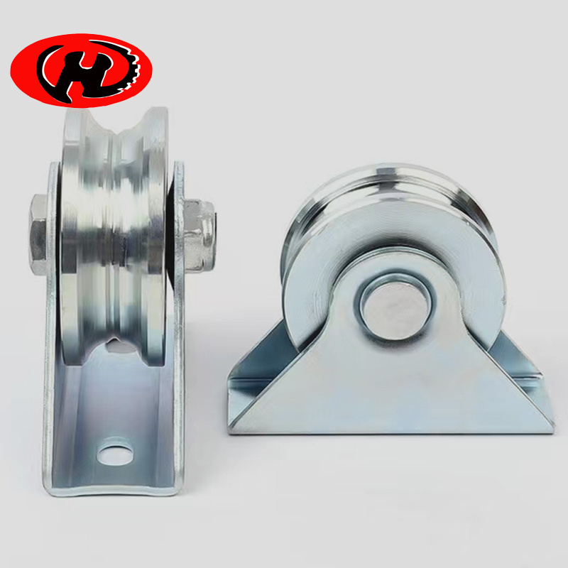 small cheap white zinc galvanized Sliding gate roller wheels