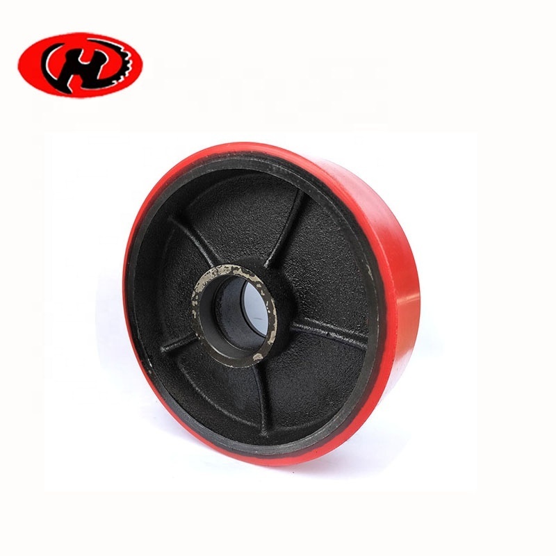 hand pallet truck wheels set 80x50mm roller wheel 80x70mm PU on iron roller 180x50mm pallet truck wheels