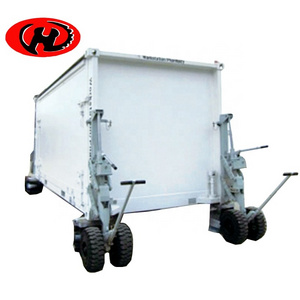 ISO shipping container moving Dolly Casters Wheels with flat free solid rubber  tyre