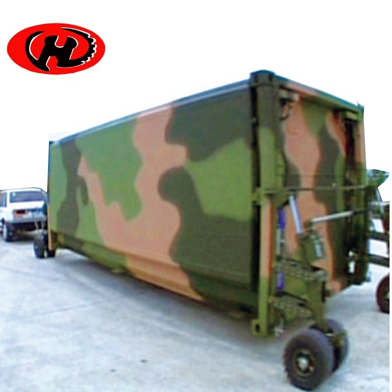 ISO shipping container moving Dolly Casters Wheels with flat free solid rubber  tyre