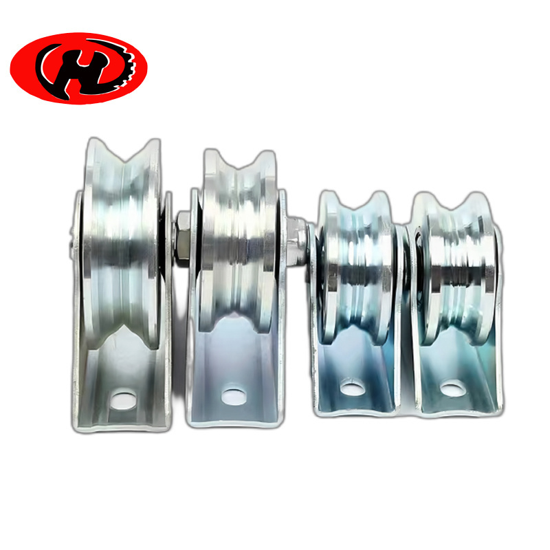 small cheap white zinc galvanized Sliding gate roller wheels