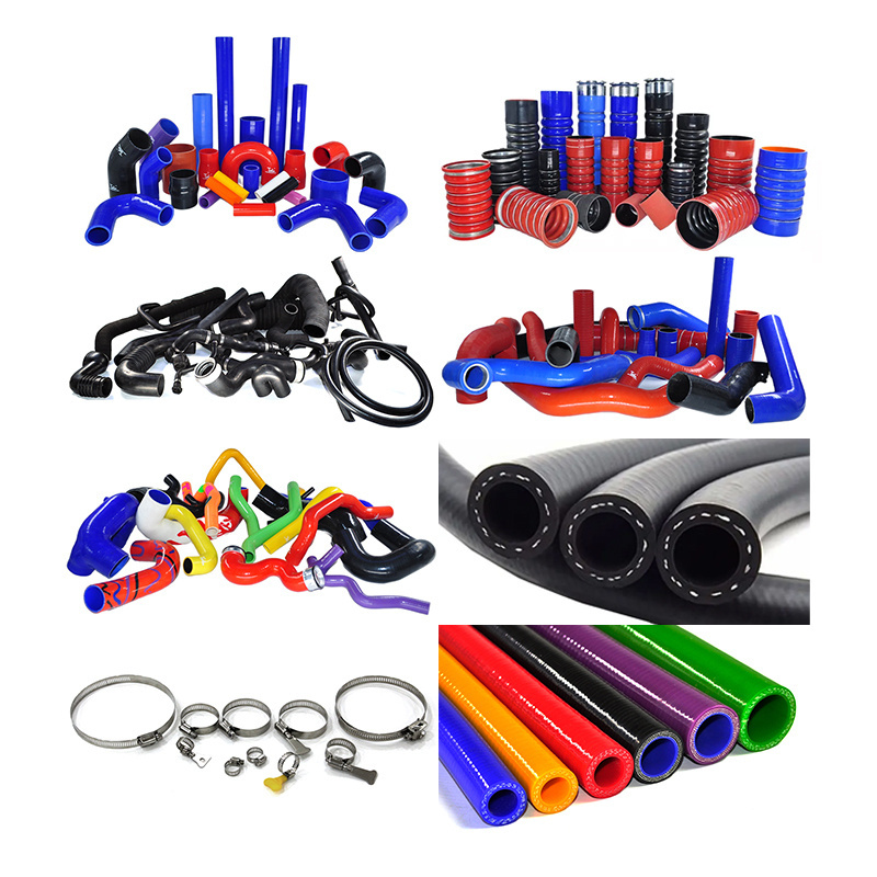 Factory Wholesale Custom Automotive Heat Resistant Elbow Braided Rubber Silicone Hose Radiator Hose Silicone