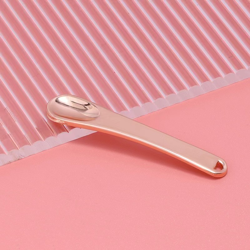 gold beauty Facial Care Eye Cream Scoop Anti Wrinkle Massage Mini eye spoon Acrylic facial Cosmetic silicone spatula