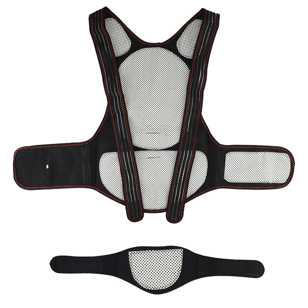 2023 hot compress warm shoulder and back strap neck vest 108 magnetic physiotherapy belt support protector magnet physiotherapy