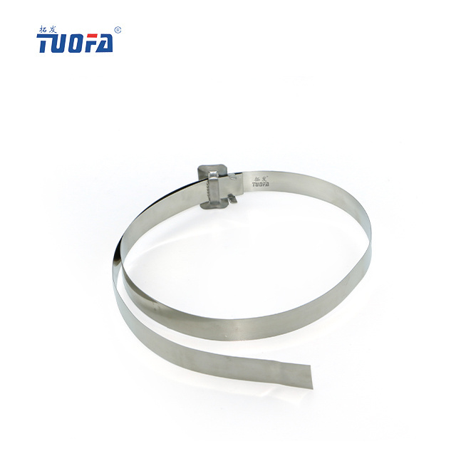 Hebei Stainless Steel Cable Ties bundling wires line galvan fitting hoses retardant Grade 304