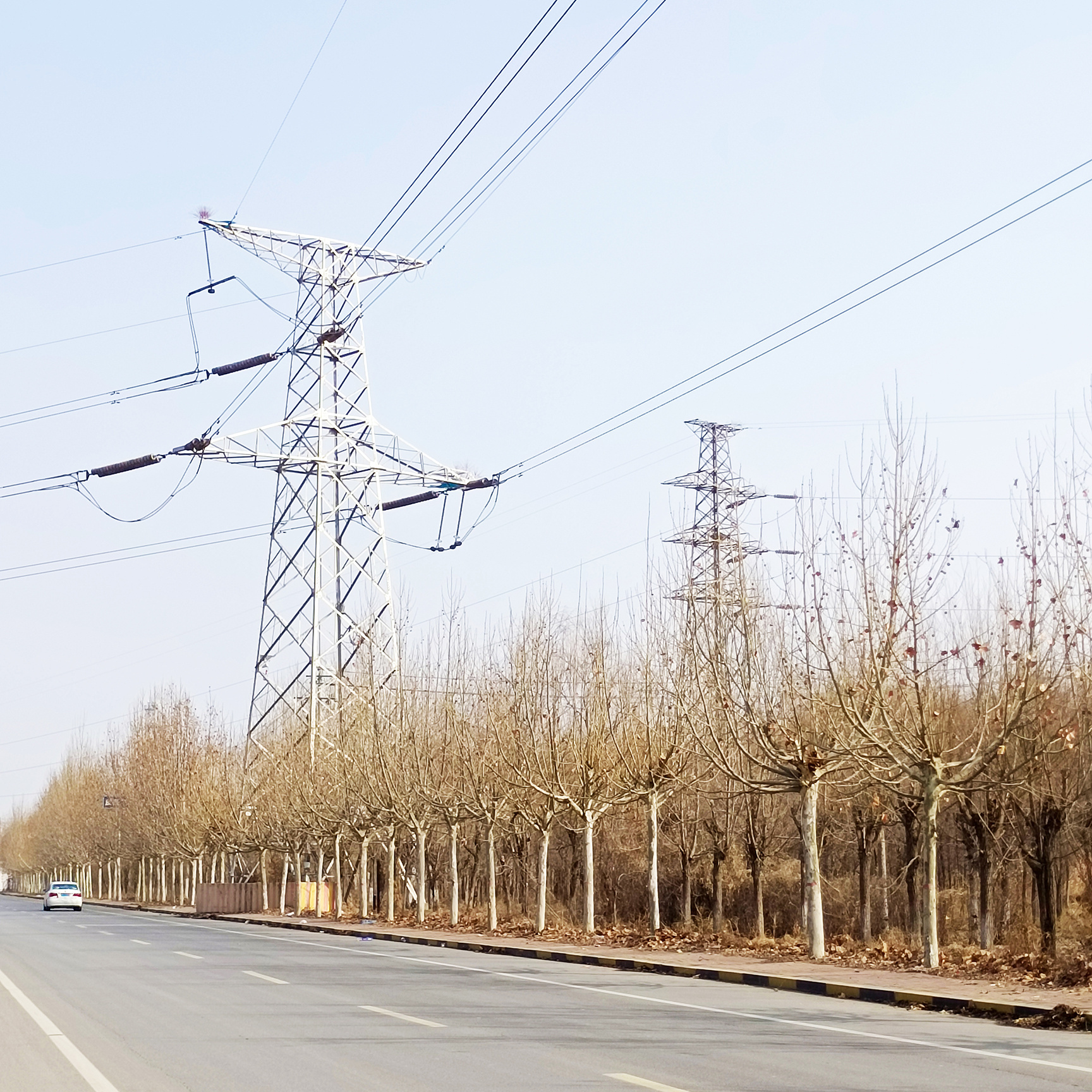 Galvanized Electricity Pylon Line Pole For Erecting Electric Structure Transmission Lattice Steel Angle Tower